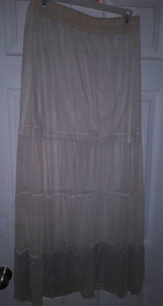 Long lace skirt